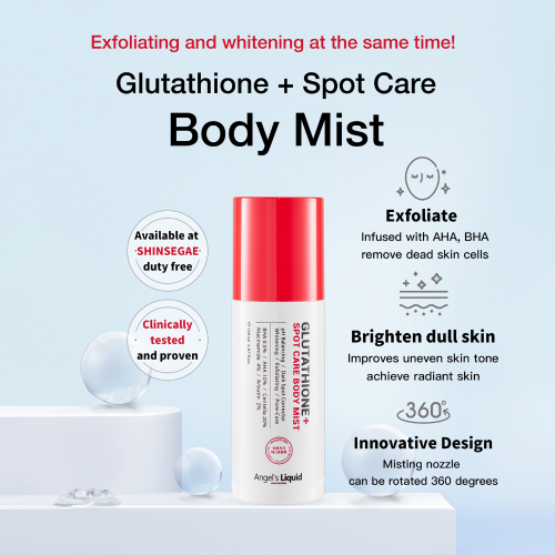 Glutathione Spot Care Body Mist Brightening, Dark Spot Treatment, Hydrating Care Korean skincare