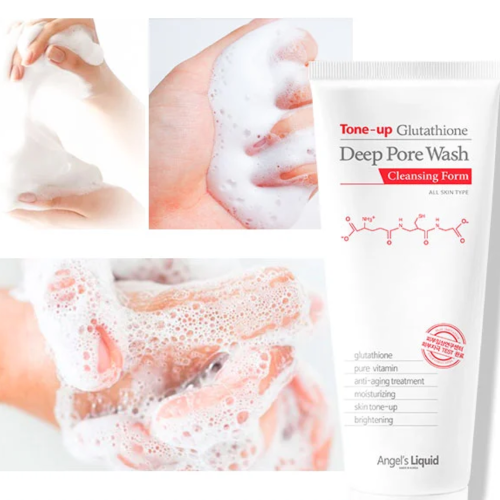 Glutathione Whitening Foam Cleanser Deep Pore Cleansing & Brightening with Niacinamide & Vitamin C