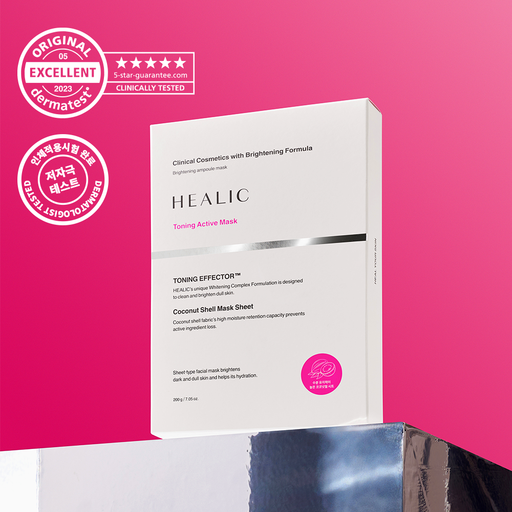 HEALIC premium Brightening & Hydrating Sheet Mask 5p Tranexamic Acid and Niacinamide Made In Korea