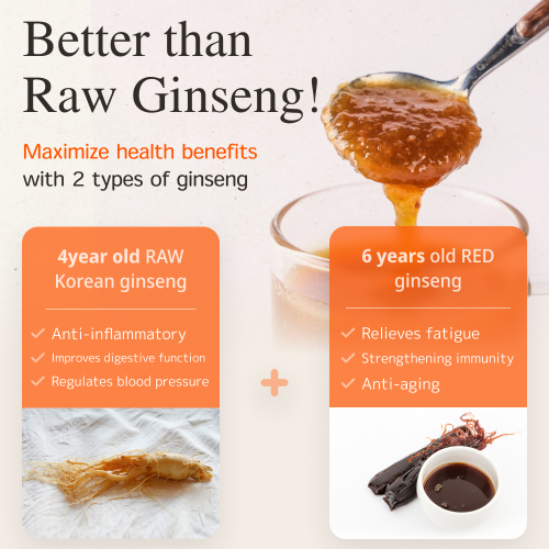 Red ginseng Panax with Honey lemon Soft Drink Healthy Extract Juice Stick Packing